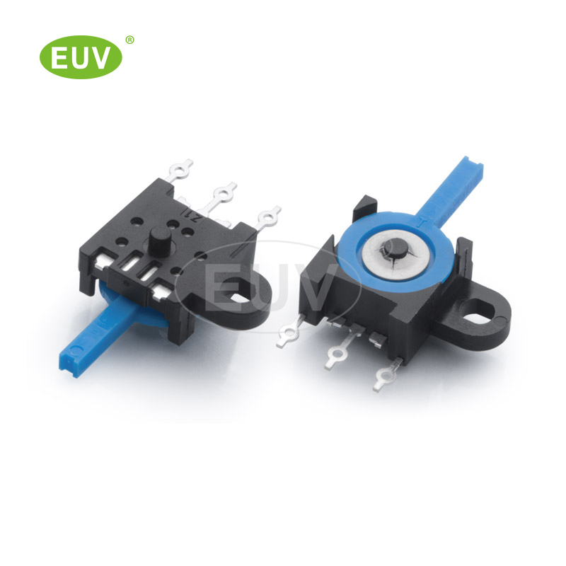 11mmx5.8mmx21.5mm 臥式側按 2極開閉常開 插件檢測開關