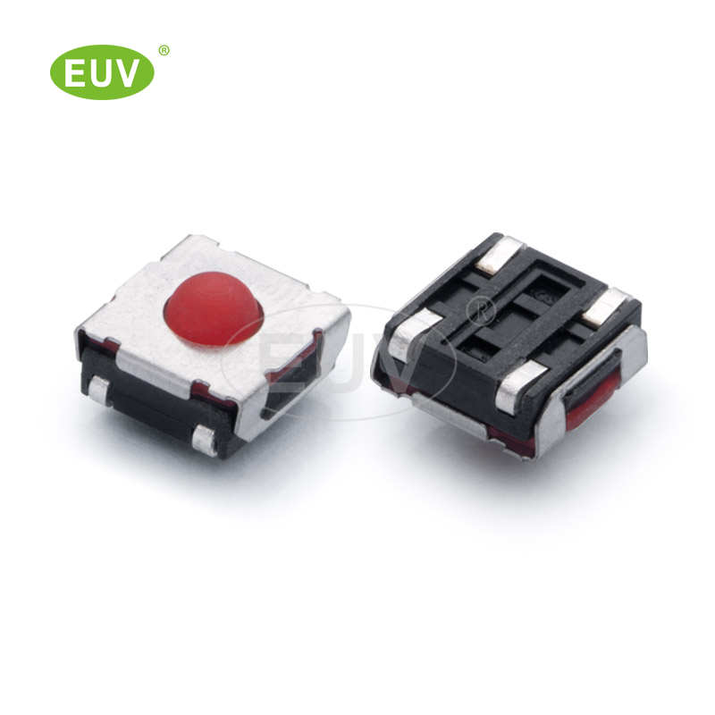 6.2mmx6.5mmx3.85mm 圓形硅膠按鈕 U型腳 貼片輕觸開(kāi)關(guān)