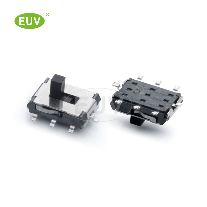 8P 正拔 2P2T 柄高2.5mm 貼片撥動開關(guān)