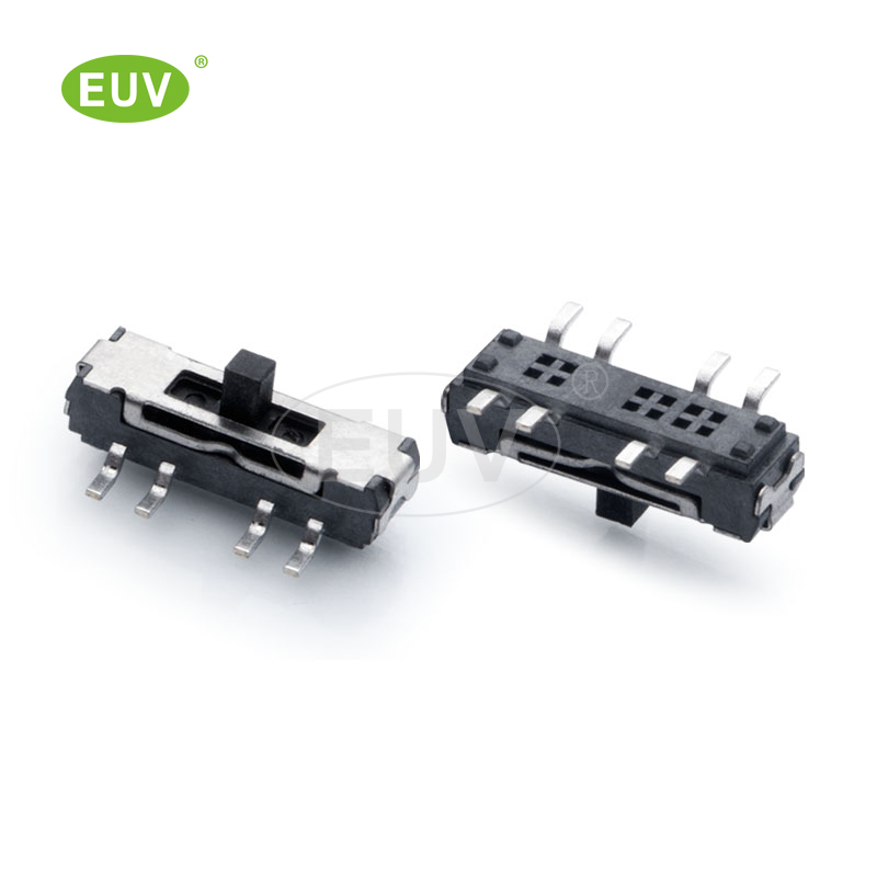 8P 正拔 2P3T 柄高2/3/4mm 貼片撥動開關(guān)