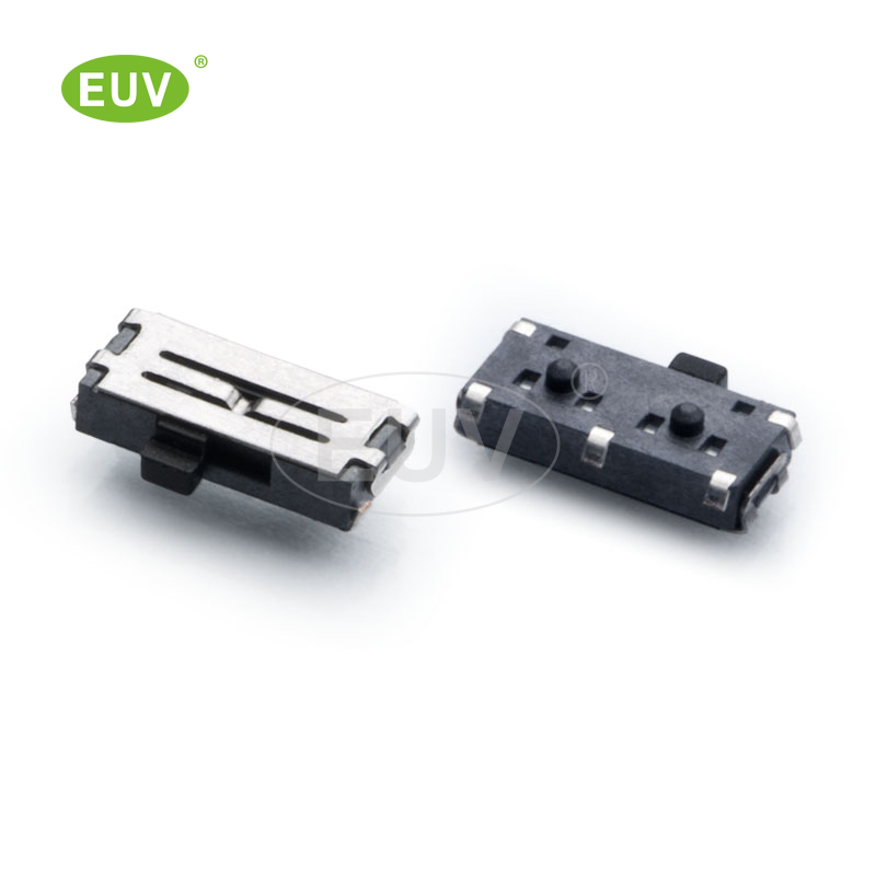 5P 側(cè)拔 1P2T U型腳 柄高1.0/1.5mm 貼片撥動開關(guān)