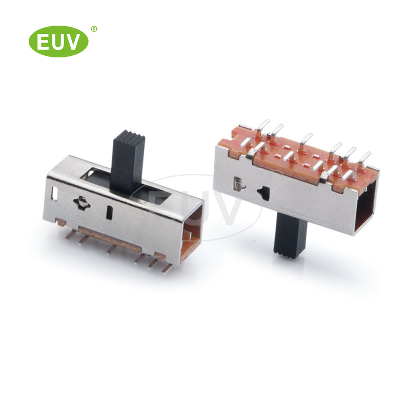 12P 正撥 2P5T 柄高2-10mm 貼片撥動開關(guān)