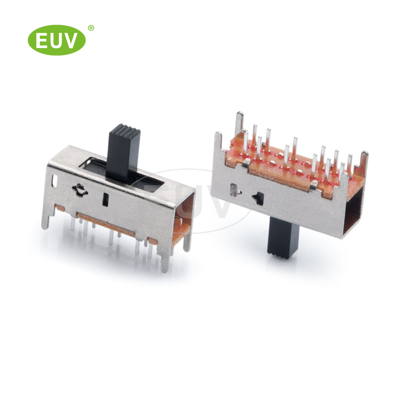 12P 正撥 2P5T 柄高2-10mm 插件撥動開關(guān)